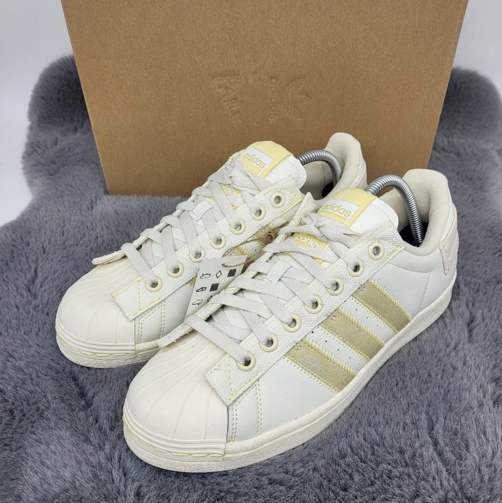 New adidas Parley x Superstar 'Off White' GX6970 Men's Shoes Size 9.5